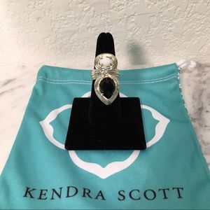 KENDRA SCOTT ‘Lois’ Ring, Gold/Black/White